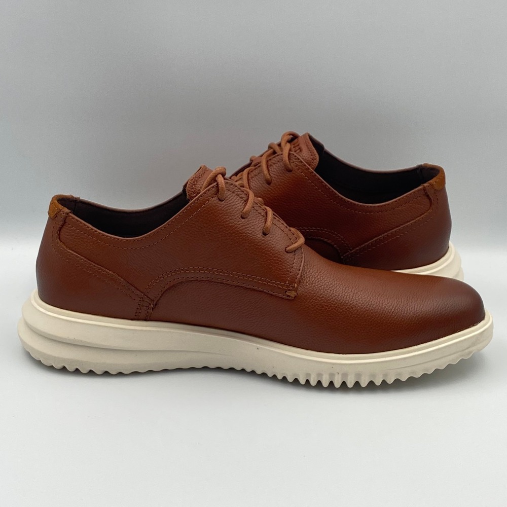 Cole Haan Grand+ Plain Toe Oxford British Tan Leather Shoes Men's 9.5 M C36935 - Picture 7 of 8